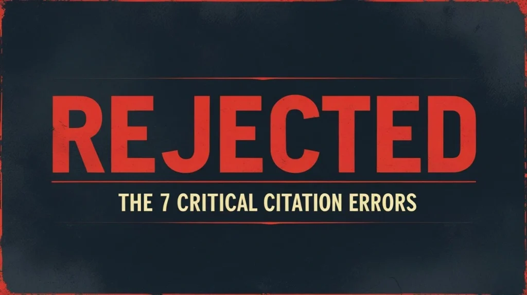 Beyond the Basics: 7 Critical Citation Errors That Can Hurt Your Research's Credibility 3 Critical Citation Errors